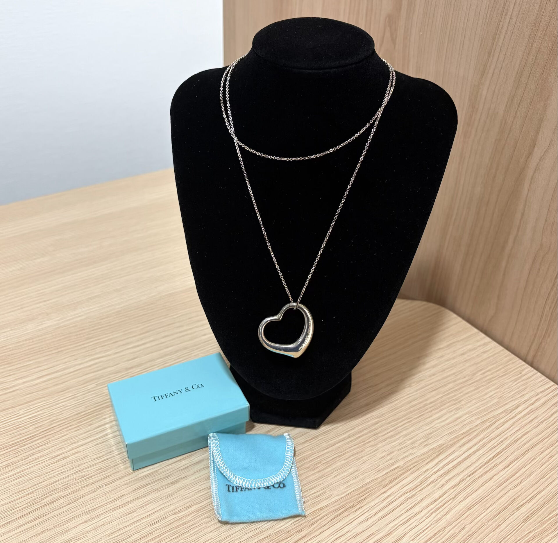 Tiffany ティファニー SV925 オープンハート ラージ ネックレス